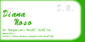 diana moso business card